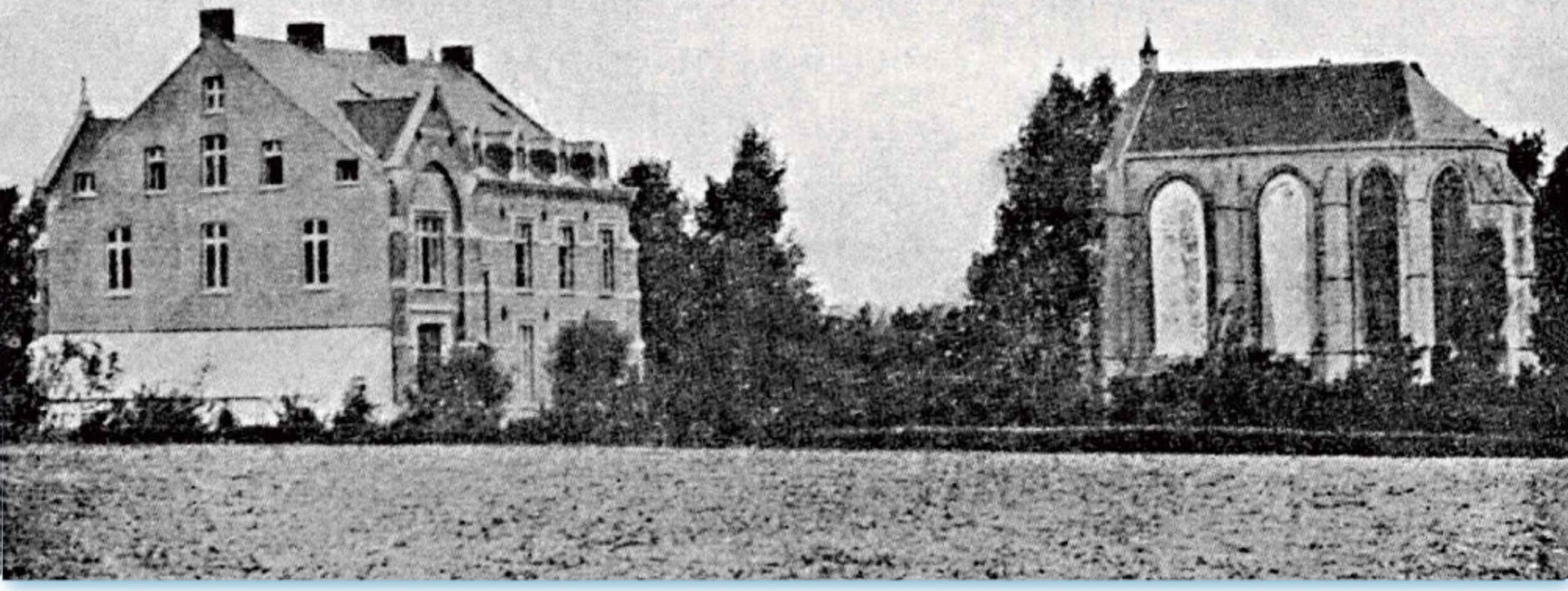 De eerste gebouwen van de orde in Scheut. Scheut in de beginjaren